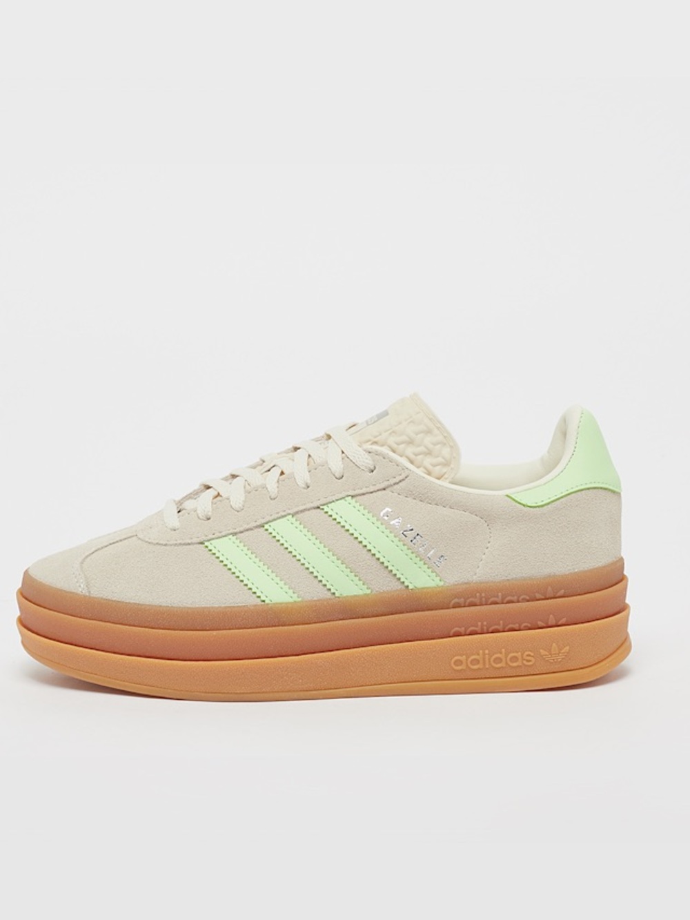 adidas Gazelle Platform Sambas Suede Cream Neon Green Gum Sole Women’s 4